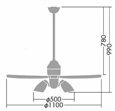 DP-37456 + DP-37611L + DP-37609 + DP-37457 DAIKO(ダイコー)製シーリングファンライト【生産終了品】