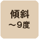 傾斜9度まで対応
