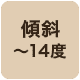 傾斜14度まで対応