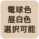 電球色、昼白色から選択して購入