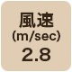 風速2.8m