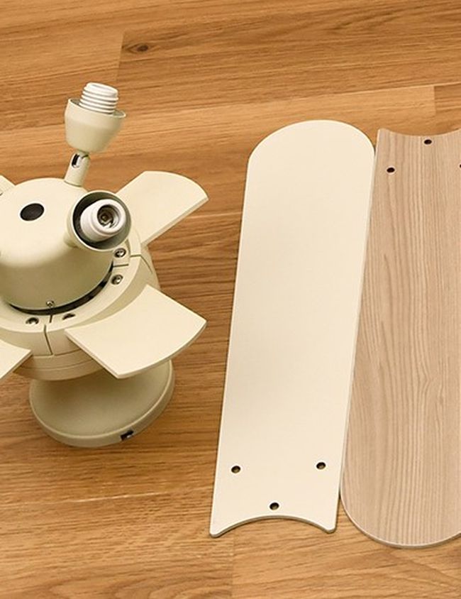 JE-CF014WH + LED133WW / LED133CWF,JAVALO ELF Modern Collection LED 電球色/昼白色 4灯 軽量 Life on Products(ライフオンプロダクツ)製シーリングファンライト