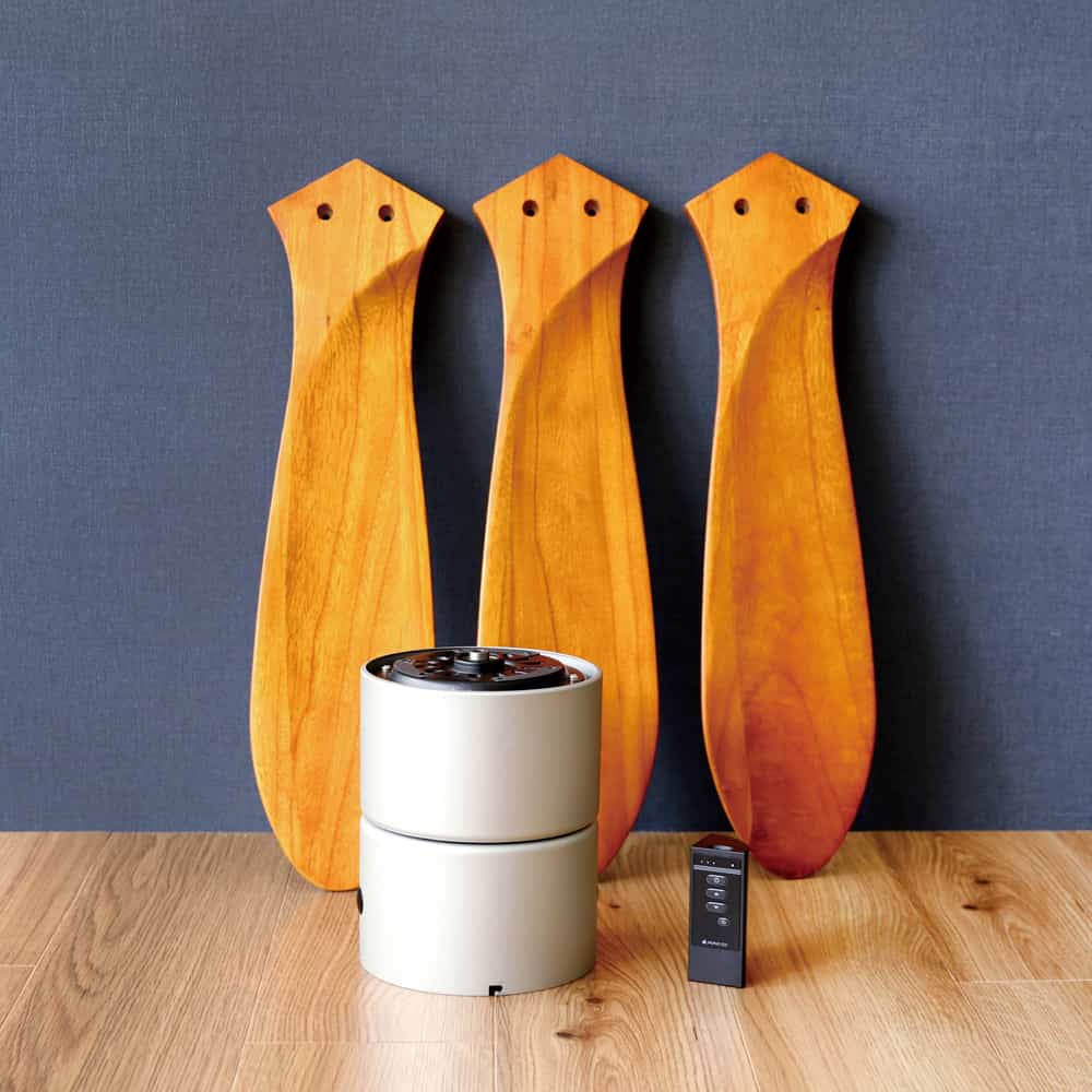 JE-CF025D,JAVALO ELF Modern Collection DCモーター REAL wood blades  大風量 軽量 Life on Products(ライフオンプロダクツ)製シーリングファン