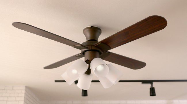 JE-CF015BR + LED133WW / LED133CWF,JAVALO ELF Modern Collection LED 電球色/昼白色 6灯 軽量 Life on Products(ライフオンプロダクツ)製シーリングファンライト