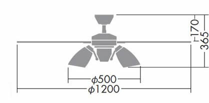 DP-38028 + DP-37973 DAIKO(ダイコー)製シーリングファンライト【生産終了品】