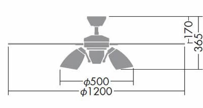DP-38028 + DP-37438L DAIKO(ダイコー)製シーリングファンライト【生産終了品】