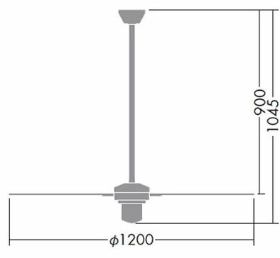 DP-38028E + DP-37588 傾斜対応 軽量 DAIKO(ダイコー)製シーリングファン