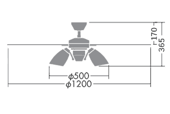 DP-38029E + DP-37977 LED 電球色 6灯 DAIKO(ダイコー)製シーリングファンライト