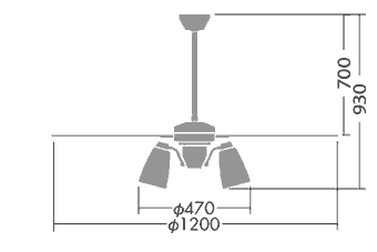 DP-38029 + DP-37978 + DP-37590 DAIKO(ダイコー)製シーリングファンライト【生産終了品】