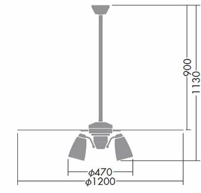 DP-38029 + DP-37978 + DP-37591 DAIKO(ダイコー)製シーリングファンライト【生産終了品】