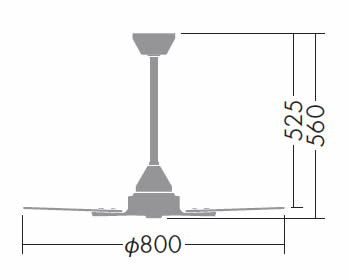 DP-38024E + DP-37650 DAIKO(ダイコー)製シーリングファン【生産終了品】