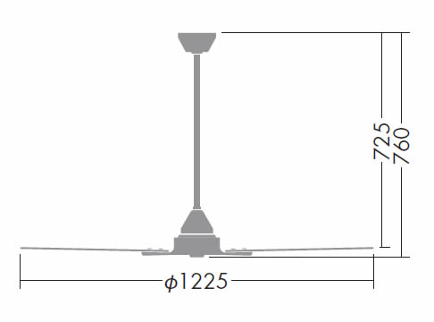 DP-38025E + DP-37651 DAIKO(ダイコー)製シーリングファン【生産終了品】