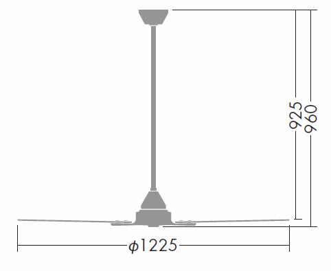 DP-38025E + DP-37652 DAIKO(ダイコー)製シーリングファン【生産終了品】