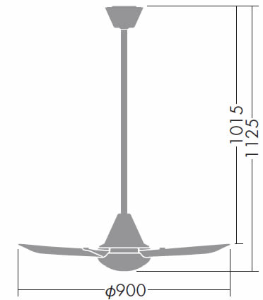 DP-37447 + DP-37450 DAIKO(ダイコー)製シーリングファン【生産終了品】