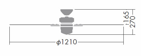 DP-36593 DAIKO(ダイコー)製シーリングファン【生産終了品】