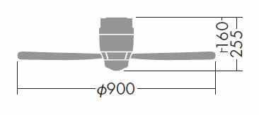 DP-37455 DAIKO(ダイコー)製シーリングファン【生産終了品】