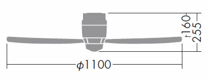 DP-37456 DAIKO(ダイコー)製シーリングファン【生産終了品】