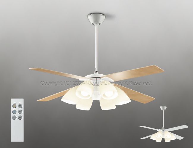 DP-38028E + DP-37974 + DP-37586 傾斜対応 LED 電球色 6灯 DAIKO(ダイコー)製シーリングファンライト