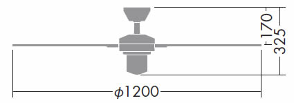 DP-38028E 軽量 DAIKO(ダイコー)製シーリングファン