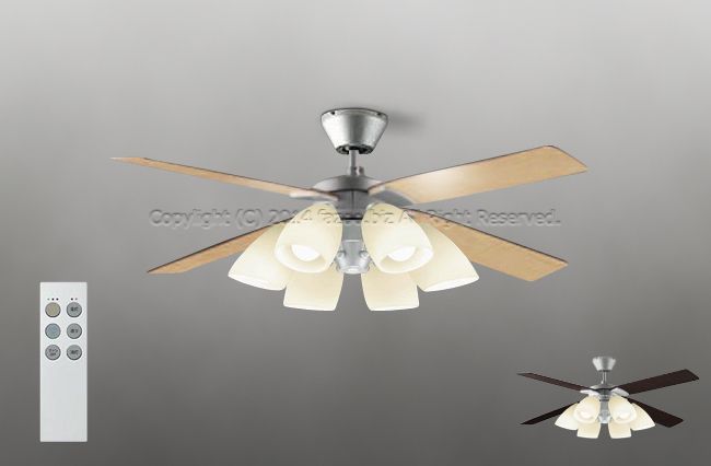 DP-38029E + DP-37977 LED 電球色 6灯 DAIKO(ダイコー)製シーリングファンライト