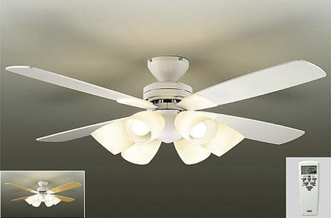 YCF-001WSS + LED133WW / LED133CWF DAIKO(ダイコー)製シーリングファンライト【生産終了品】