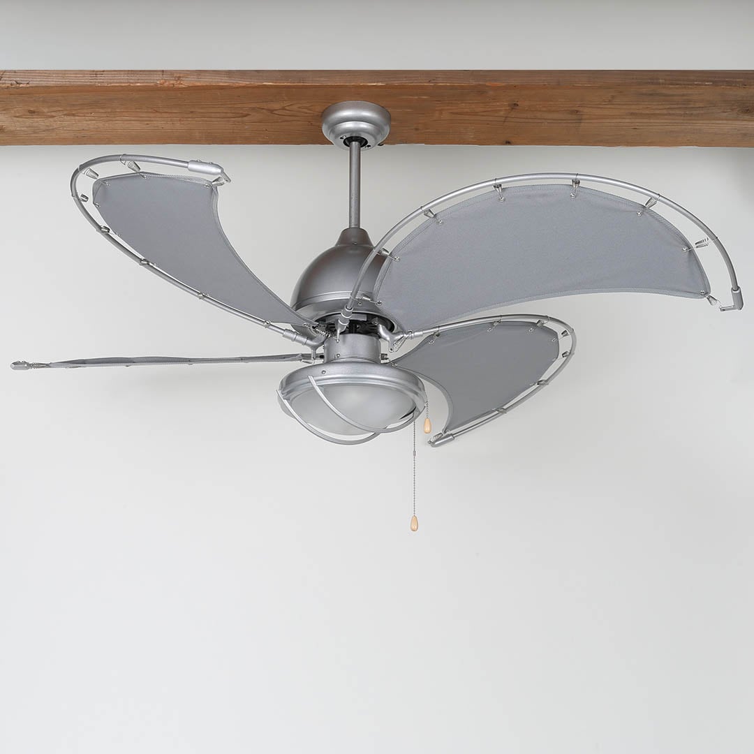 DT18-CF08GY + E20-0279,SINGLE SPIN CANVAS BLADES   2灯 DULTON(ダルトン)製シーリングファンライト