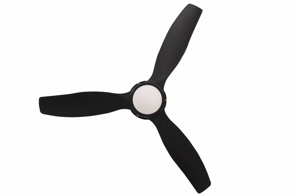 即日発送 LED 電球色 1灯 薄型 軽量 BAR WOOD CEILING FAN CF