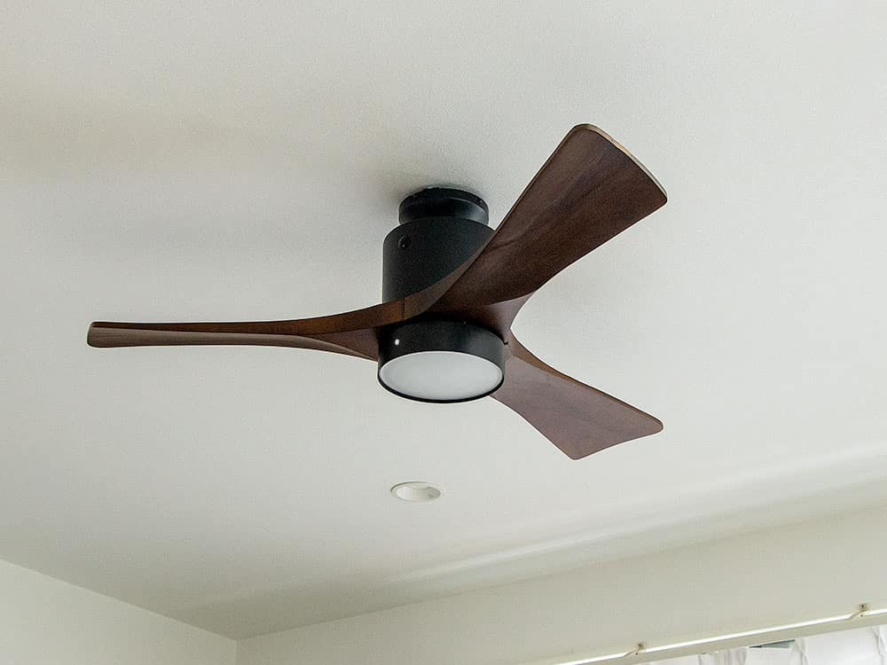 IF0260L-BK,FAZOO  FAN 常夜灯つき 大風量 LED 調光  1灯 薄型 軽量 FAZOO(ファズー)製シーリングファンライト
