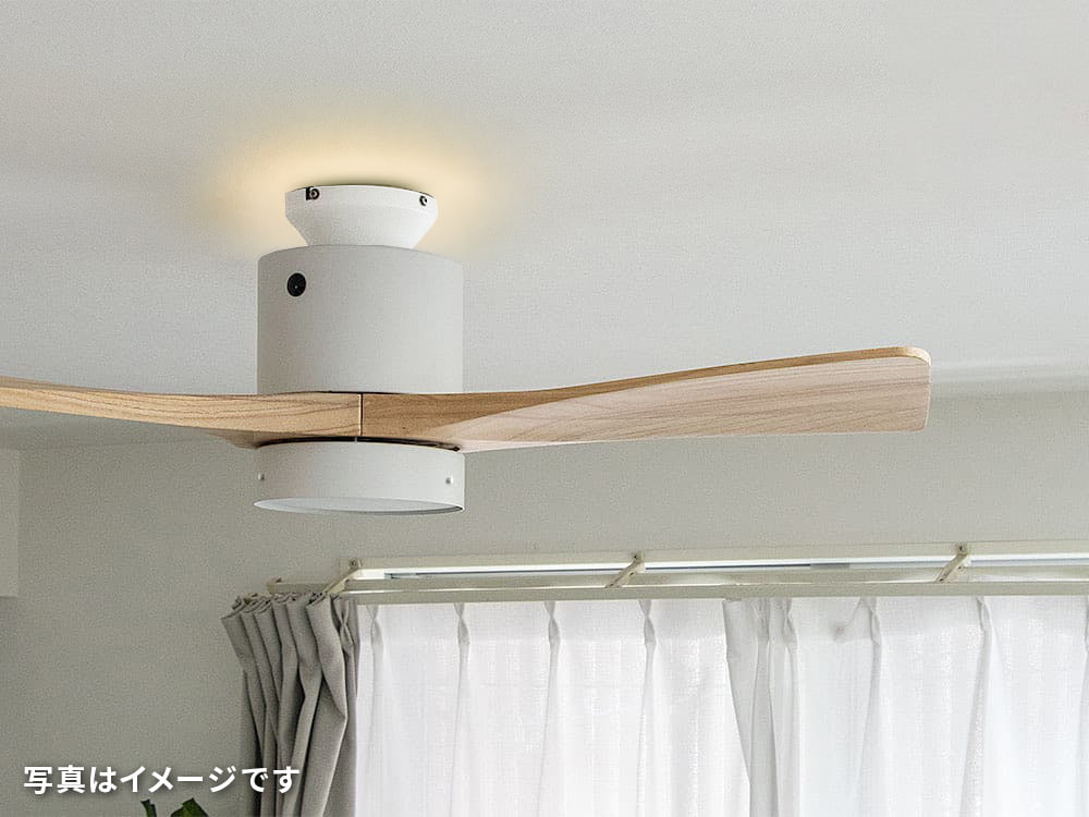 IF0260L-WH,FAZOO  FAN 常夜灯つき 大風量 LED 調光  1灯 薄型 軽量 FAZOO(ファズー)製シーリングファンライト