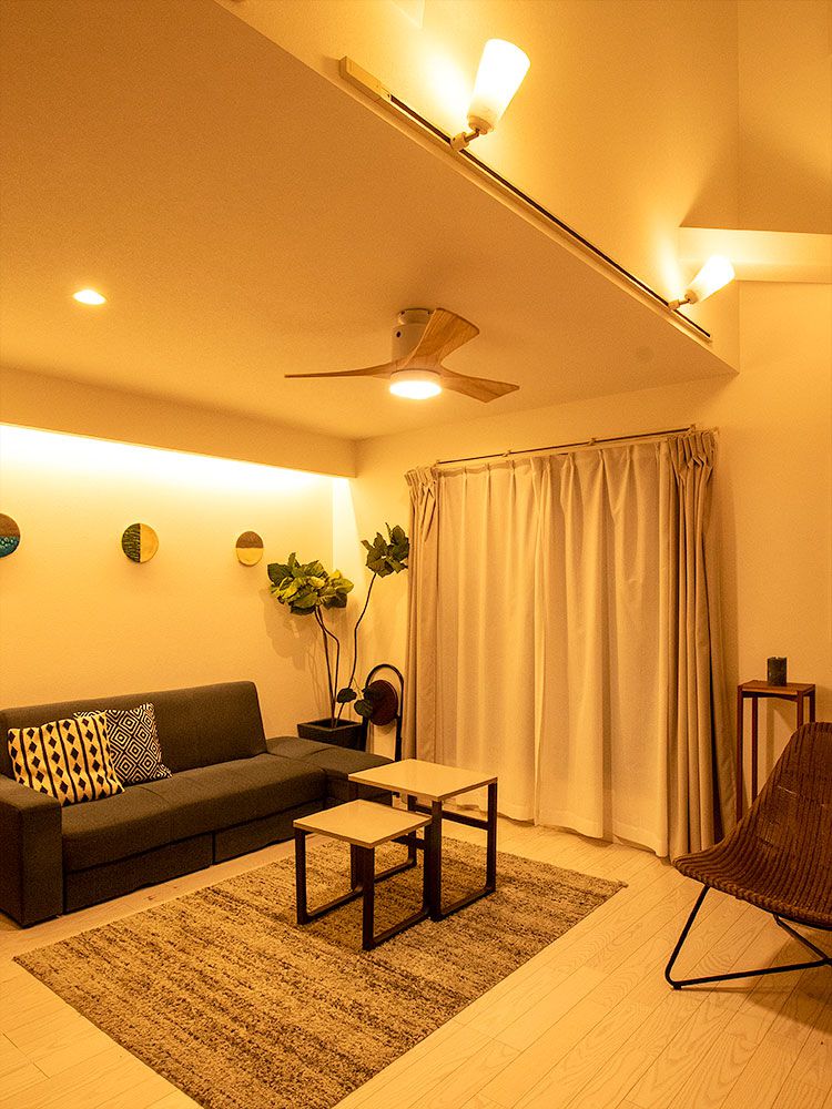 IF0260L-WH,FAZOO  FAN 常夜灯つき 大風量 LED 調光  1灯 薄型 軽量 FAZOO(ファズー)製シーリングファンライト