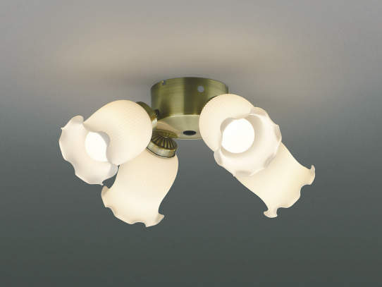 AA43199L / AA43199L(N),4灯灯具単体 KOIZUMI(コイズミ)製シーリングファン オプション単体【生産終了品】