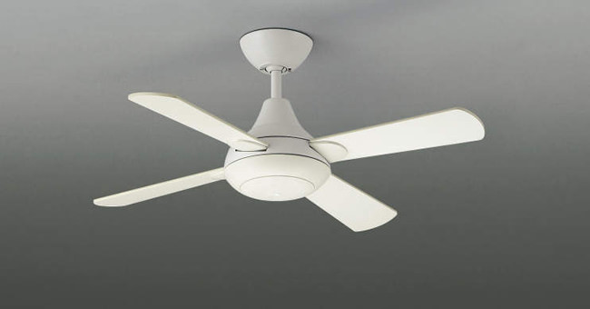 AM46422E,壁コントローラ式  大風量 傾斜対応 軽量 KOIZUMI(コイズミ)製シーリングファン