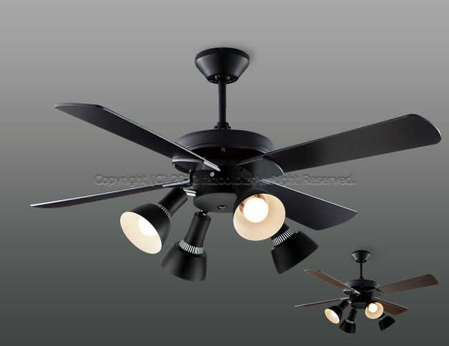 AM47471E + AA47474L / AA47474L(N) 傾斜対応 LED 電球色/昼白色 4灯 軽量 KOIZUMI(コイズミ)製シーリングファンライト