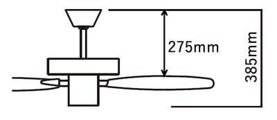 AM47471E 傾斜対応 軽量 KOIZUMI(コイズミ)製シーリングファン