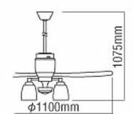 AEE595029 + AAE590180 + AE-91157 + AEE590184 KOIZUMI(コイズミ)製シーリングファンライト【生産終了品】