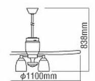 AEE595029 + AAE590180 + AEE590022 + AEE590184 KOIZUMI(コイズミ)製シーリングファンライト【生産終了品】
