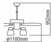 AEE695073 + AAN690113 + AEE590132 + AEE690110 KOIZUMI(コイズミ)製シーリングファンライト【生産終了品】