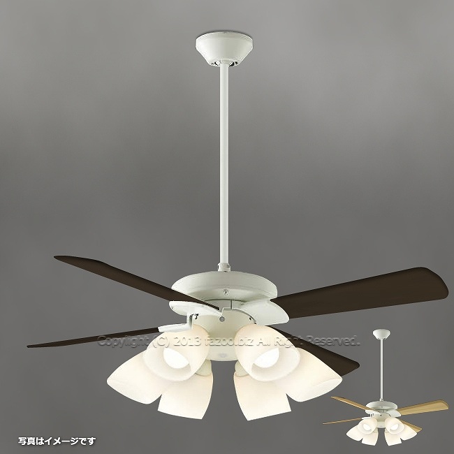 AEE695071 + AA41897L / AA41897L(N) + AEE590057 + AE40393E 傾斜対応 LED 電球色/昼白色 6灯 KOIZUMI(コイズミ)製シーリングファンライト