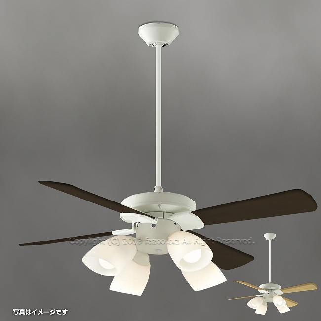 AEE695071 + AA43193L / AA43193L(N) + AEE590057 + AE40393E 傾斜対応 LED 電球色/昼白色 4灯 KOIZUMI(コイズミ)製シーリングファンライト