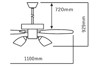 AEE695073 + AA40376L + AEE590132 + AE40393E KOIZUMI(コイズミ)製シーリングファンライト【生産終了品】
