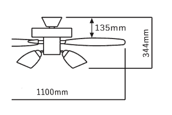 AEE695072 + AA41899L / AA41899L(N) KOIZUMI(コイズミ)製シーリングファンライト【生産終了品】