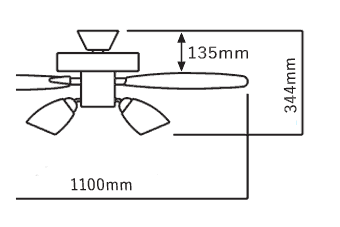 AEE695072 + AA43195L / AA43195L(N) KOIZUMI(コイズミ)製シーリングファンライト【生産終了品】