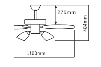 AEE695073 + AA43195L / AA43195L(N) KOIZUMI(コイズミ)製シーリングファンライト【生産終了品】
