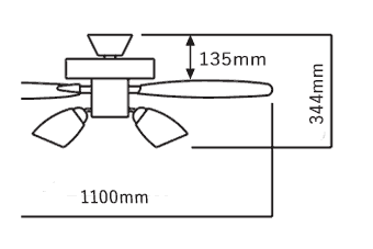 AEE695072 + AA43194L / AA43194L(N) + AE40393E KOIZUMI(コイズミ)製シーリングファンライト【生産終了品】