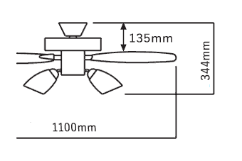 AEE695072 + AA43195L / AA43195L(N) + AE40393E KOIZUMI(コイズミ)製シーリングファンライト【生産終了品】