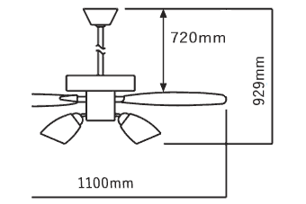 AEE695073 + AA41899L / AA41899L(N) + AEE590132 + AE40393E KOIZUMI(コイズミ)製シーリングファンライト【生産終了品】