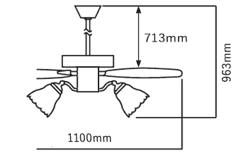 AM40384E + AA40380L + AEE590128 KOIZUMI(コイズミ)製シーリングファンライト【生産終了品】