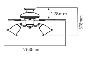 AM40383E + AA40380L + AE40392E KOIZUMI(コイズミ)製シーリングファンライト【生産終了品】