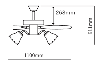 AM40386E + AA40381L + AE40393E KOIZUMI(コイズミ)製シーリングファンライト【生産終了品】