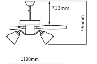 AM40386E + AA43201L / AA43201L(N) + AEE590240 KOIZUMI(コイズミ)製シーリングファンライト【生産終了品】